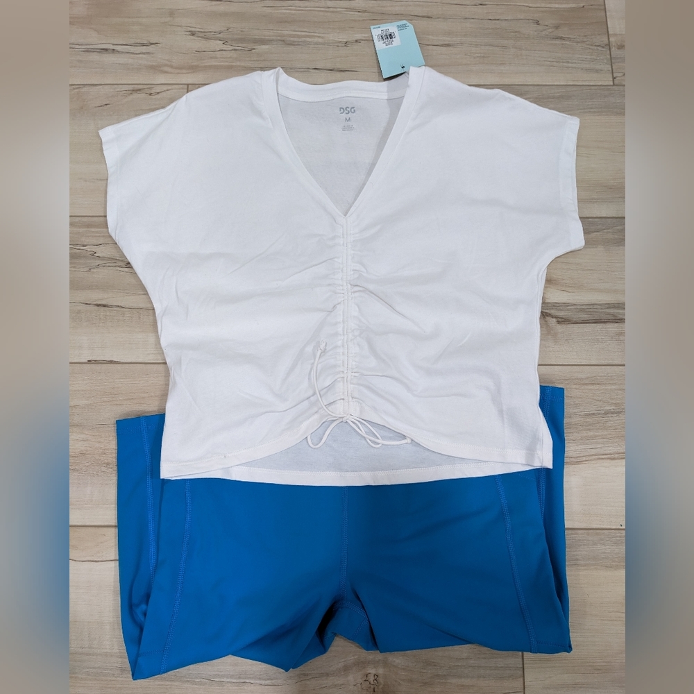 Bundle of NWT DSG Cinched Tank & High Rise Crop